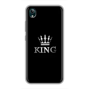 Чохол (Корона на чорному фоні) для Віво Y1s (KING)