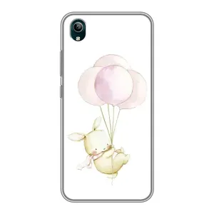 Силіконовий бампер з картинкою звірів для ViVO Y1s (Кролик та кульки)