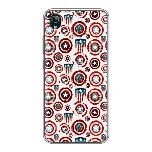 Чехол с рисунком «Марвел щиты» для Vivo Y1s