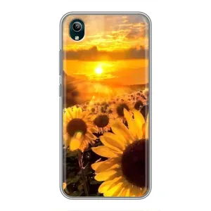 Чохол з Квітами для ViVO Y1s (поле соняшників)