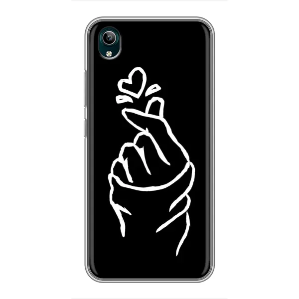 Чехол с рисунком «Сердце на черном» для Vivo Y1s Чехол с рисунком «Сердце на черном» для Vivo Y1s