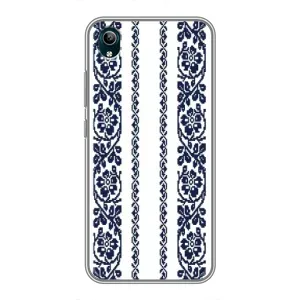 Силіконовый Чохол на ViVO Y1s з картинкой Вишиванки (Синя вишиванка)