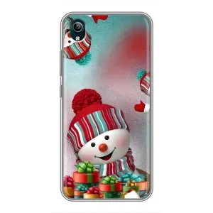 Чехлы на Новый Год ViVO Y1s (Снеговик в шапке)