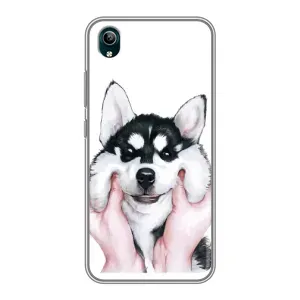 Бампер для ViVO Y1s з картинкою "Песики" (Собака Хаскі)