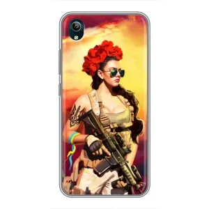 ЗСУ Чехлы (TPU) для ViVO Y1s (Женщина солдат)