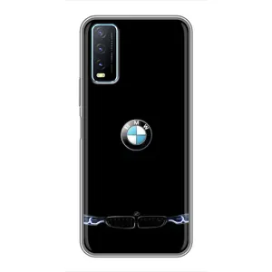 Силіконовий бампер з картинкою машини на ViVO Y20 (Чорний BMW)