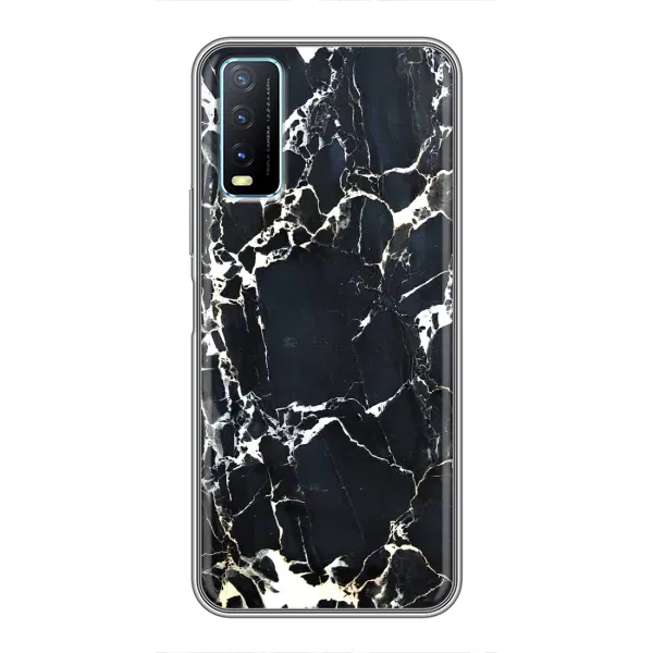 Чехол с рисунком «Чёрный мрамор» для Vivo Y20 Чехол с рисунком «Чёрный мрамор» для Vivo Y20