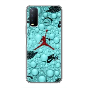 Силиконовый Чехол Nike Air Jordan на Виво Y20 (Джордан Найк)