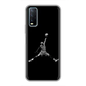 Силиконовый Чехол Nike Air Jordan на Виво Y20 (Джордан)