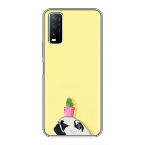 Бампер для ViVO Y20 з картинкою "Песики" (Кактус на голові)