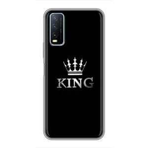 Чохол (Корона на чорному фоні) для Віво Y20 (KING)