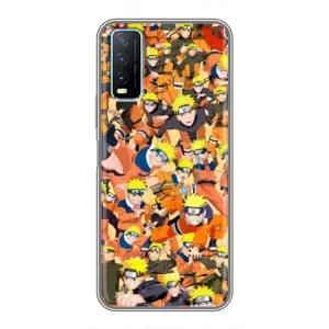 Чехлы с принтом Наруто на ViVO Y20 (Коллаж Наруто)