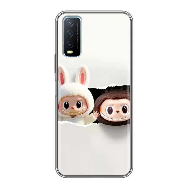 Чехол с рисунком «Фигурки Labubu» для Vivo Y20 Чехол с рисунком «Фигурки Labubu» для Vivo Y20