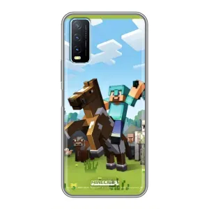 Чохли для ViVO Y20 (Персонажі МайнКрафт) (На коні)