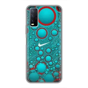 Силиконовый Чехол на ViVO Y20 с картинкой Nike (Найк зеленый)
