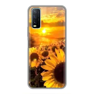 Чохол з Квітами для ViVO Y20 (поле соняшників)
