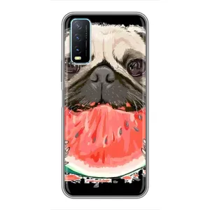 Чохол (ТПУ) Милі песики для ViVO Y20 (Смішний Мопс)