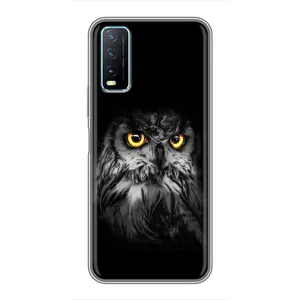 Чехлы с принтом СОВЫ для ViVO Y20 (Сова на чёрном)