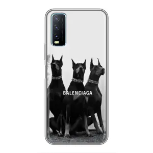 Чохол ДОБЕРМАН для ViVO Y20 (Три добермана)