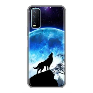 Чохол з Вовком на ViVO Y20 (Виє на місяць)