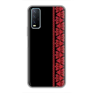 Силиконовый Чехол на ViVO Y20 с картинкой Вышиванки