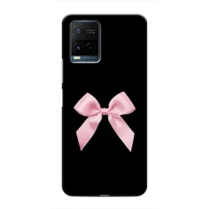 Чехол банты для Vivo Y21 / Y21s (Бант на черном)