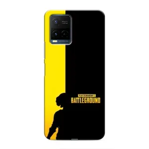 Чехол (TPU) с картинкой "Лого Пабг" на Виво Y21 (Battlegrounds)