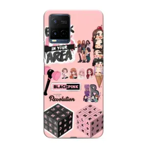 Чехлы с картинкой для Vivo Y21 / Y21s (BLACK PINK коллаж)