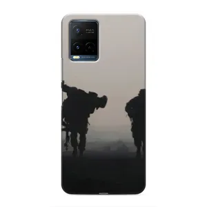 Чехлы на военную тематику для Vivo Y21 / Y21s (Бой солдат)