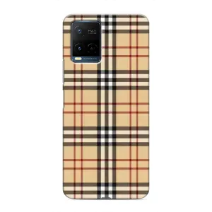 Чехол с Брендами одежды на Виво Y21 (Burberry стиль)