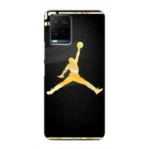 Силиконовый Чехол Nike Air Jordan на Виво Y21 (Джордан 23)