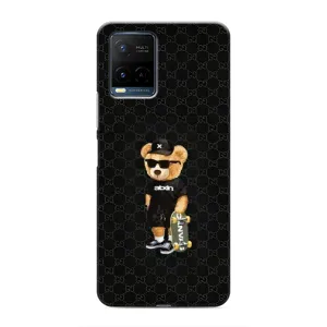 Чехлы Мишка Тедди для Виво Y21 (GUCCI Teddy)