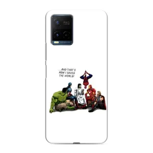 Чехлы для Vivo Y21 / Y21s (Для Христиан) (Иисус супергерой)
