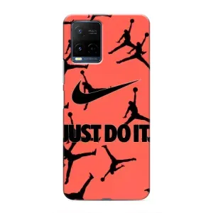 Силиконовый Чехол Nike Air Jordan на Виво Y21 (Just Do It)