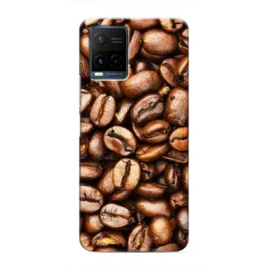 Чехол с изображением вкусной еды для Vivo Y21 / Y21s (Кофе)