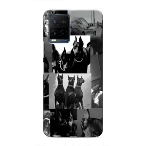 Чехол ДОБЕРМАН для Vivo Y21 / Y21s (Коллаж Доберман)