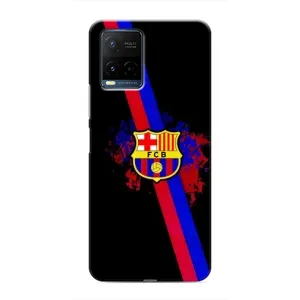 Чехол для Vivo Y21 / Y21s (Барселона) (Лого Барсы)