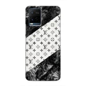 Чохол Стиль Louis Vuitton на Vivo Y21 / Y21s (LV на білому)