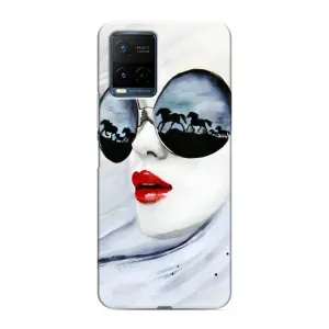 Чехол с картинкой Модные Девчонки Vivo Y21 / Y21s (Любительница коней)