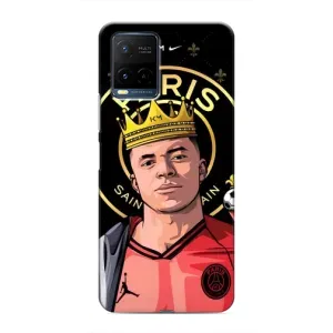 Чехол (TPU) с Футболистом на Vivo Y21 / Y21s (Mbappe King)
