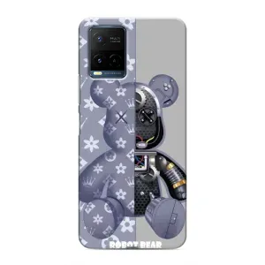 Силиконовый чехол для Vivo Y21 / Y21s (Медведь Louis Vuitton)