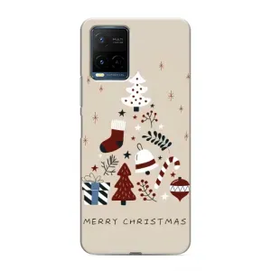 Чехол Санта Клаус для Vivo Y21 / Y21s (Merry Christmas)
