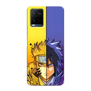 Купить Чехлы на телефон с принтом Anime для Vivo Y21 / Y21s (Naruto Vs Sasuke)