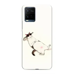 Чехол на тематику: Коты для Vivo Y21 / Y21s (Отдых)