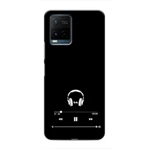 Чехол с картинками на черном фоне для Vivo Y21 / Y21s (Плеер)