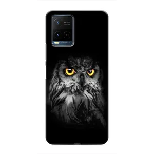 Чехлы с принтом СОВЫ для Vivo Y21 / Y21s (Сова на чёрном)