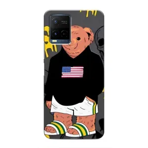 Чехлы Мишка Тедди для Виво Y21 (Teddy USA)
