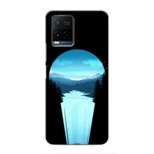 Летний Чехол на Vivo Y21 / Y21s (Синий Водопад)