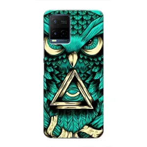 Чехлы с принтом СОВЫ для Vivo Y21 / Y21s (Зеленая сова)
