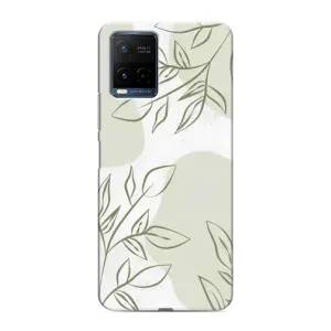Чохол квітковий дизайн для Vivo Y21 / Y21s (Зелений дизайн)